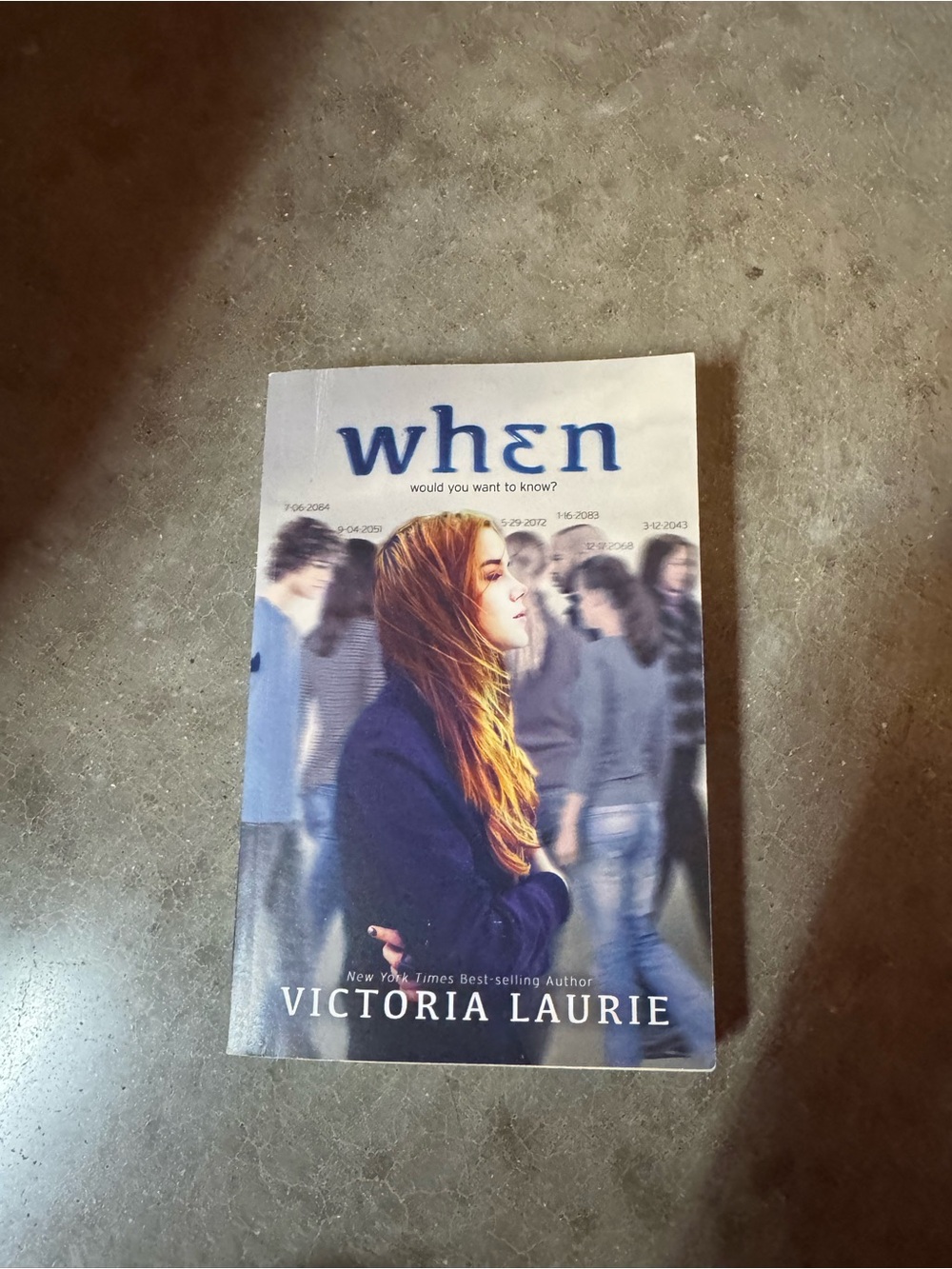 'When' Book Cover - Blue
